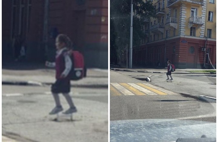 В Новокузнецке на пешеходных переходах появились пластиковые девочки